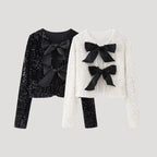 Women´s Sequin Bow Cardigan