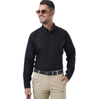 Mens Long Sleeve Cotton Dress Shirt – Stylish Fit for Smart & Casual Outfits