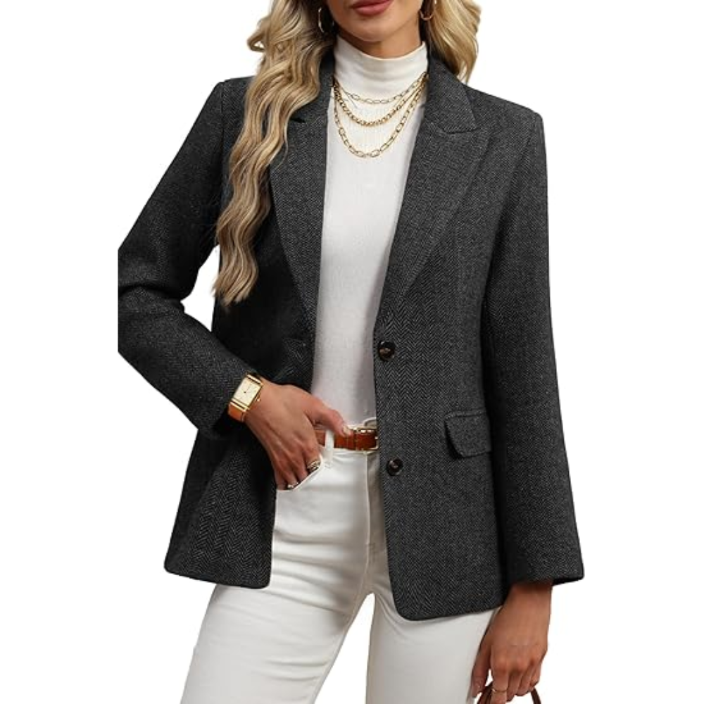 Tweed Blazer For Women - Winter Blazer