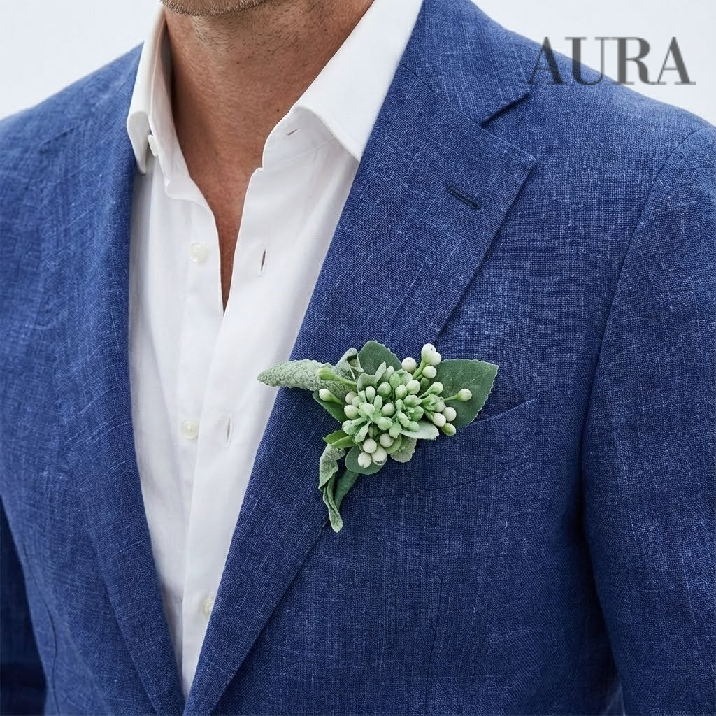 Men’s Tailored Two-Piece Linen Suit