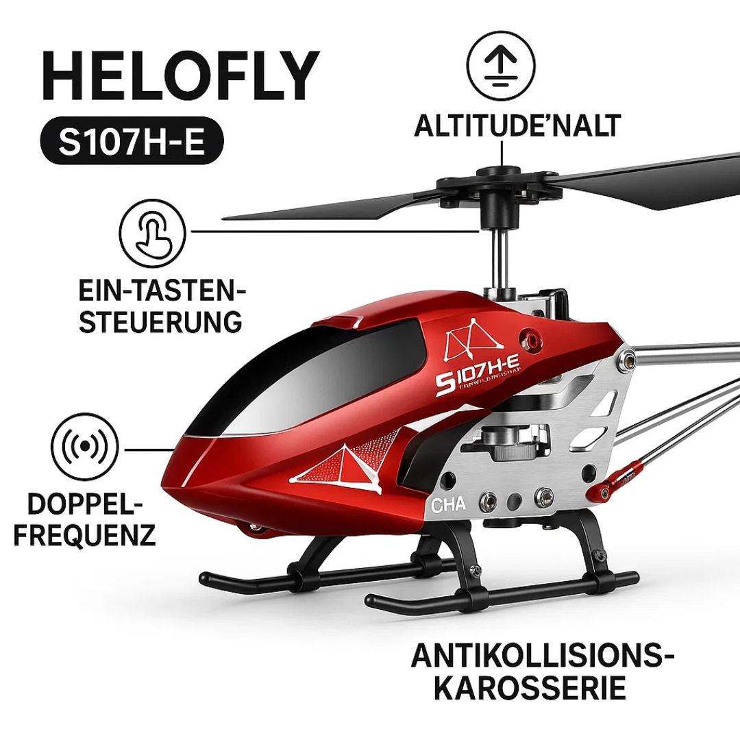 Mini Hubschrauber ferngesteuert mit Kamera – RC Helikopter S107H für Indoor Flugspaß