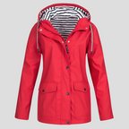 Women’s Waterproof & Windproof Hooded Jacket | Lightweight, Adjustable Fit & Ideal for Spring, Autumn & Mild Winter Weather
