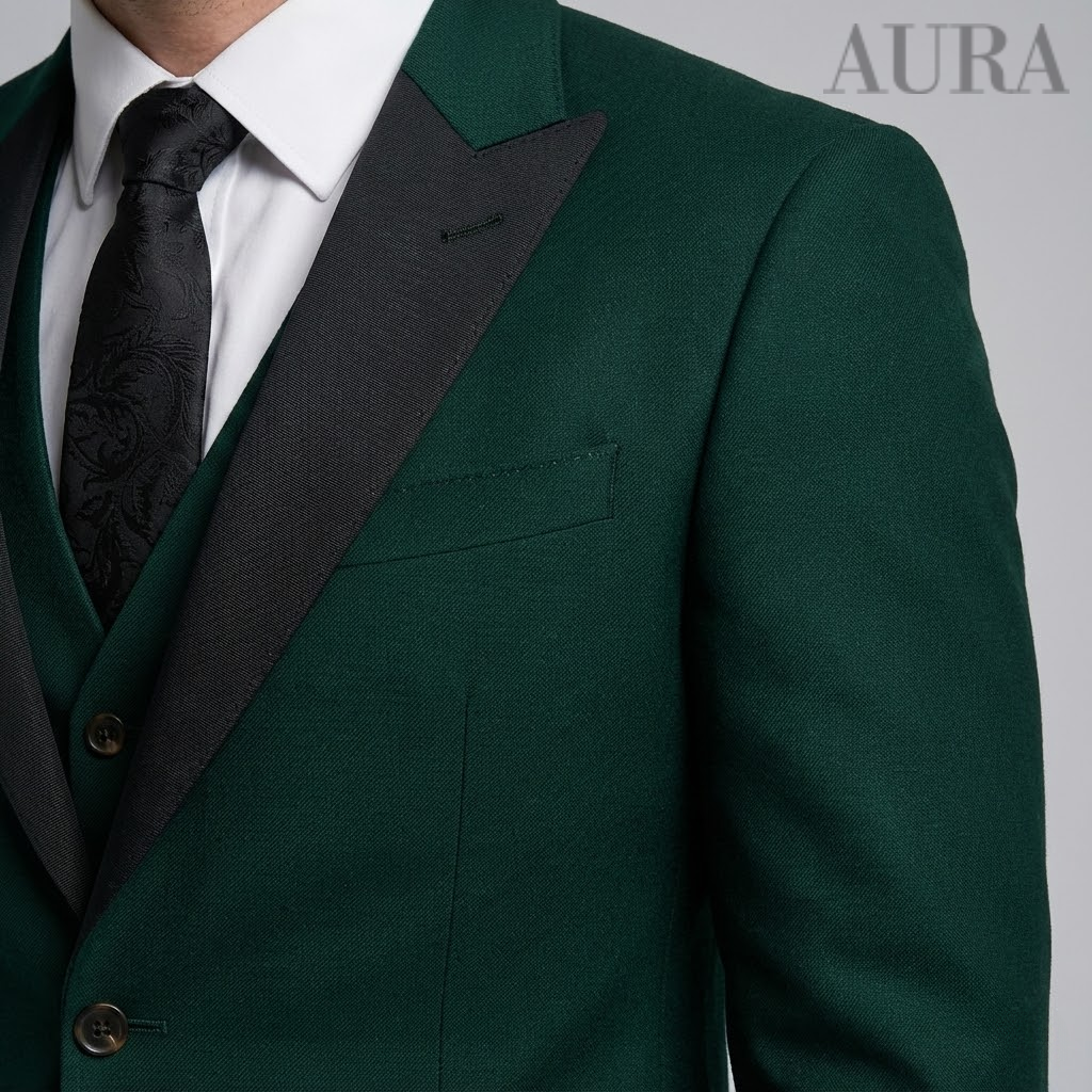 Men´s 3-Piece Slim Fit Suit - Blazer, Waistcoat & Trousers