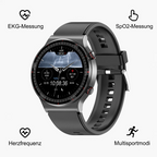 Smartwatch mit EKG und Blutdruck – medizinische Uhr mit EKG Funktion, Vorhofflimmern Smartwatch