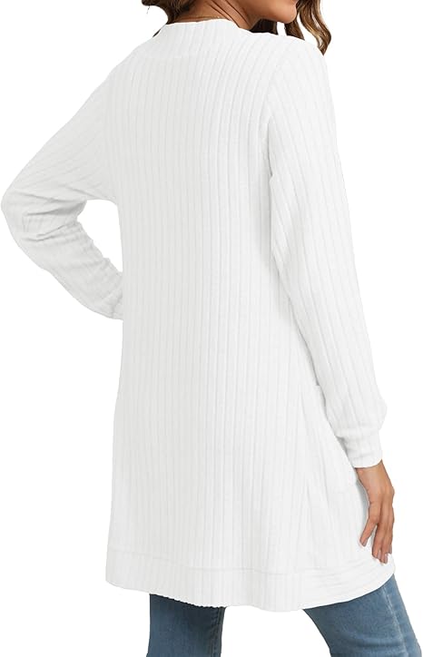 Women´s Oversized Cardigan - Cozy Wool Cardigan Long Knitwear