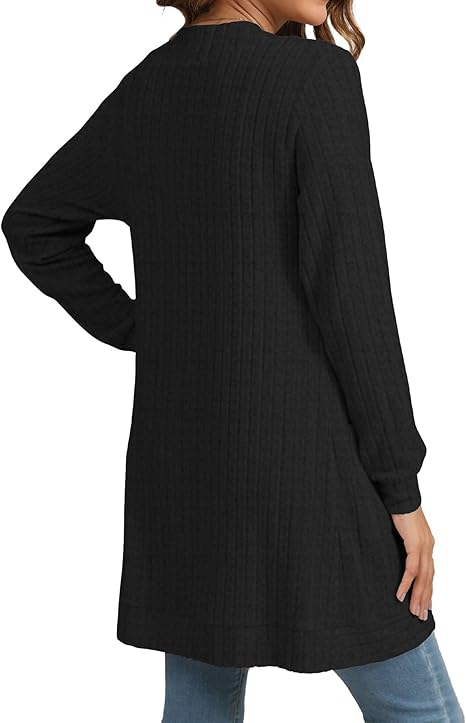 Women´s Oversized Cardigan - Cozy Wool Cardigan Long Knitwear