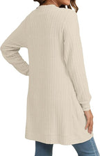 Women´s Oversized Cardigan - Cozy Wool Cardigan Long Knitwear