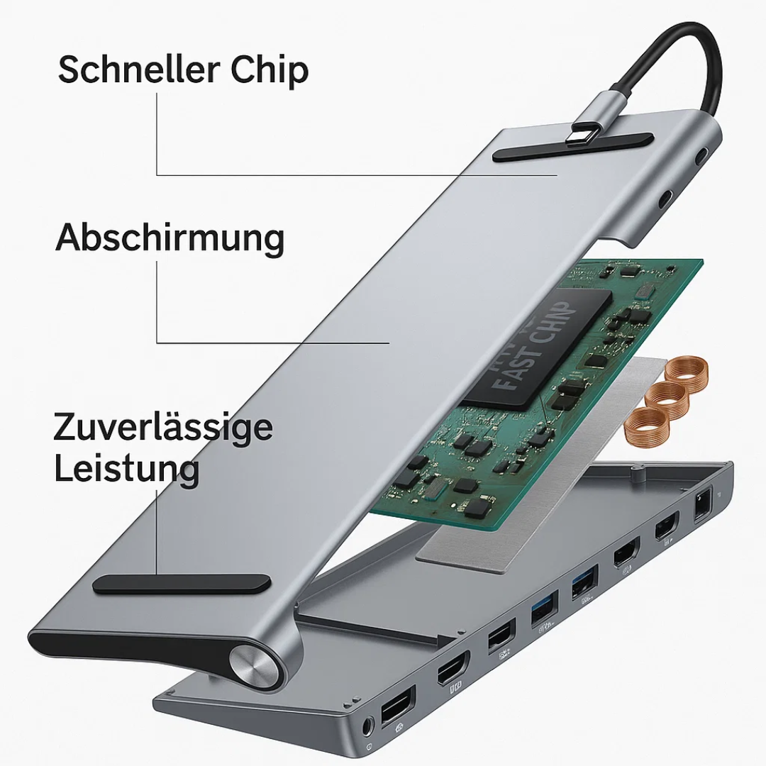 11-in-1 Laptop Dockingstation – Dock für MacBook Pro kompatibel mit i-Tec Zubehör
