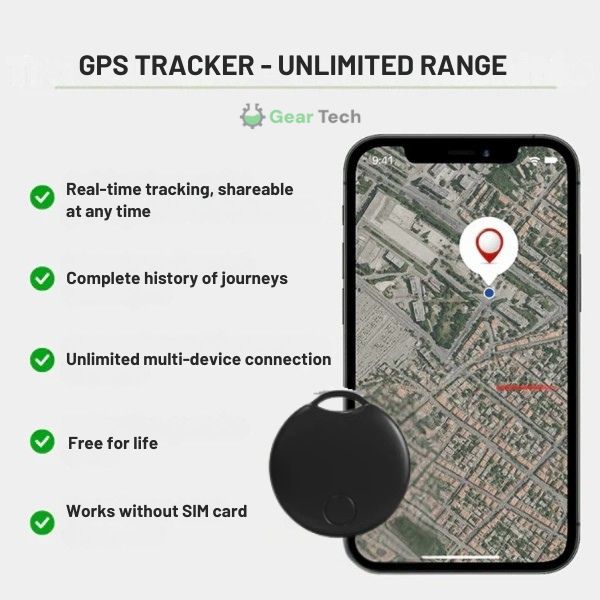 GPS BikeTracker | Ultra Preciso, Senza Abbonamento e Resistente all’Acqua per Biciclette, Auto e Motociclette