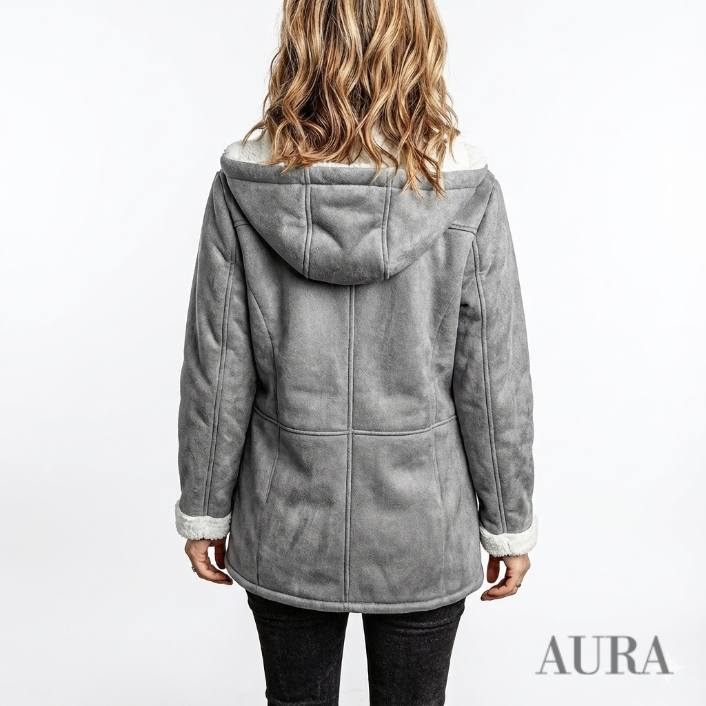 Hooded Cashmere Feel Coat | Soft, Warm & Timeless Design for Modern Women