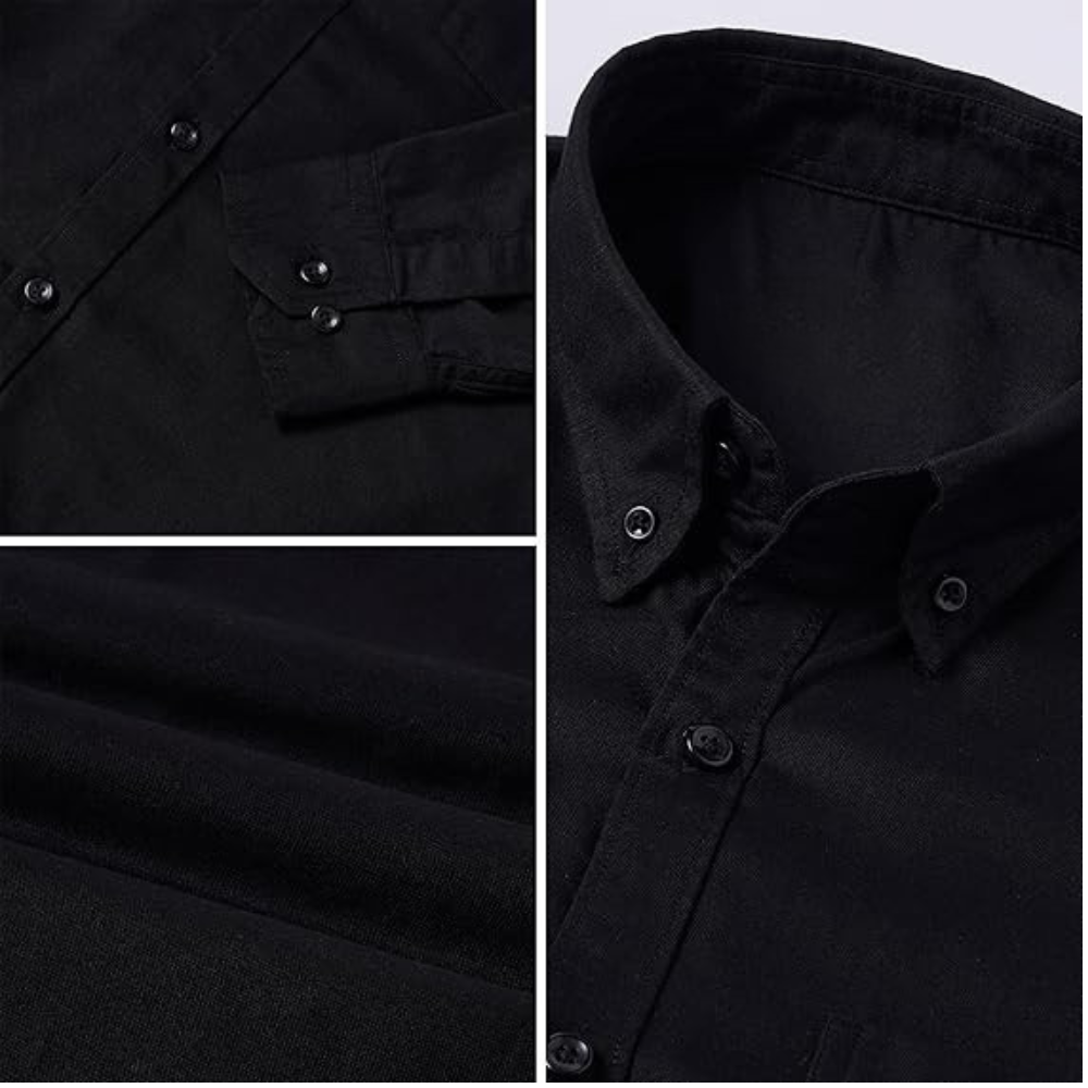 Mens Long Sleeve Cotton Dress Shirt – Stylish Fit for Smart & Casual Outfits