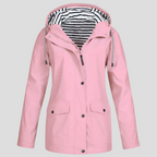 Women’s Waterproof & Windproof Hooded Jacket | Lightweight, Adjustable Fit & Ideal for Spring, Autumn & Mild Winter Weather