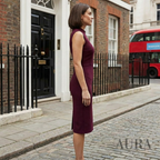 Elegant Wrap Midi Dress for Women