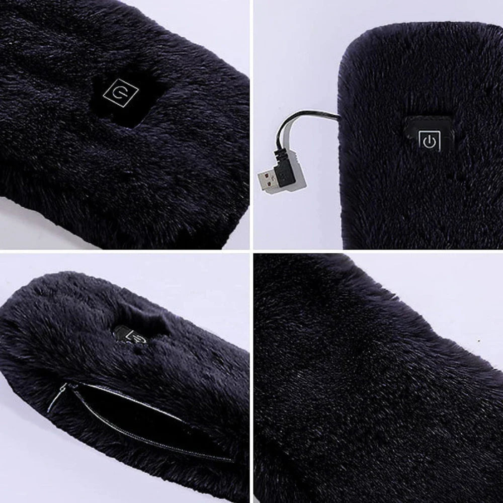 Beheizter Kunstfell Schal – Weich, Stylisch & Perfektes Winter-Accessoire