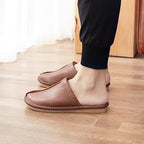 Men’s Leather Slipper Clogs – Soft Lined Comfort Clogs