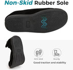 Extra Wide Slippers For Swollen Feet - Antimicrobial Protection Shoes For women