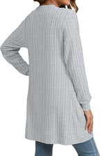 Women´s Oversized Cardigan - Cozy Wool Cardigan Long Knitwear