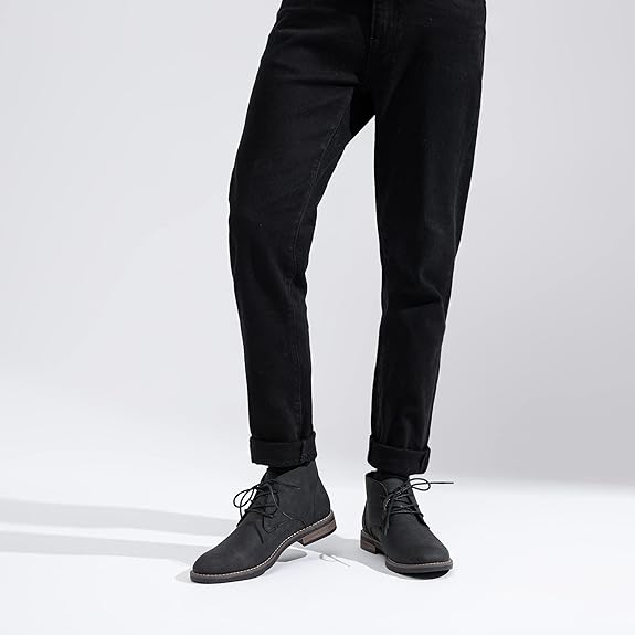 Ankle Boots - Lace Up Closure & Cushioned Ankle Support