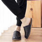 Men’s Leather Slipper Clogs – Soft Lined Comfort Clogs