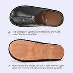 Men’s Leather Slipper Clogs – Soft Lined Comfort Clogs