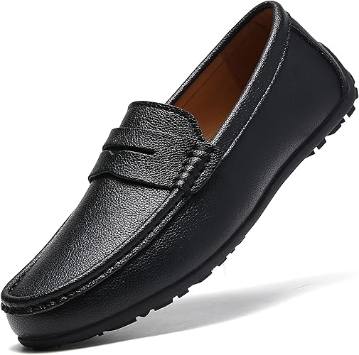 Mens Slip-On Loafers – Low Heel, Stable Step