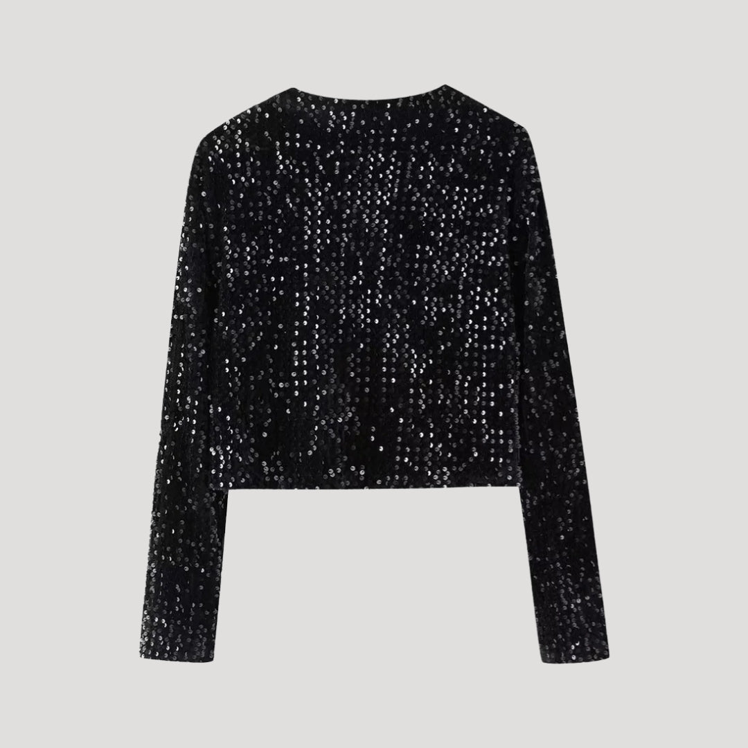 Women´s Sequin Bow Cardigan
