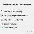 Localizzatore GPS per Motociclette | Impermeabile, Magnetico e Nessun Abbonamento Richiesto per il Tracciamento Globale