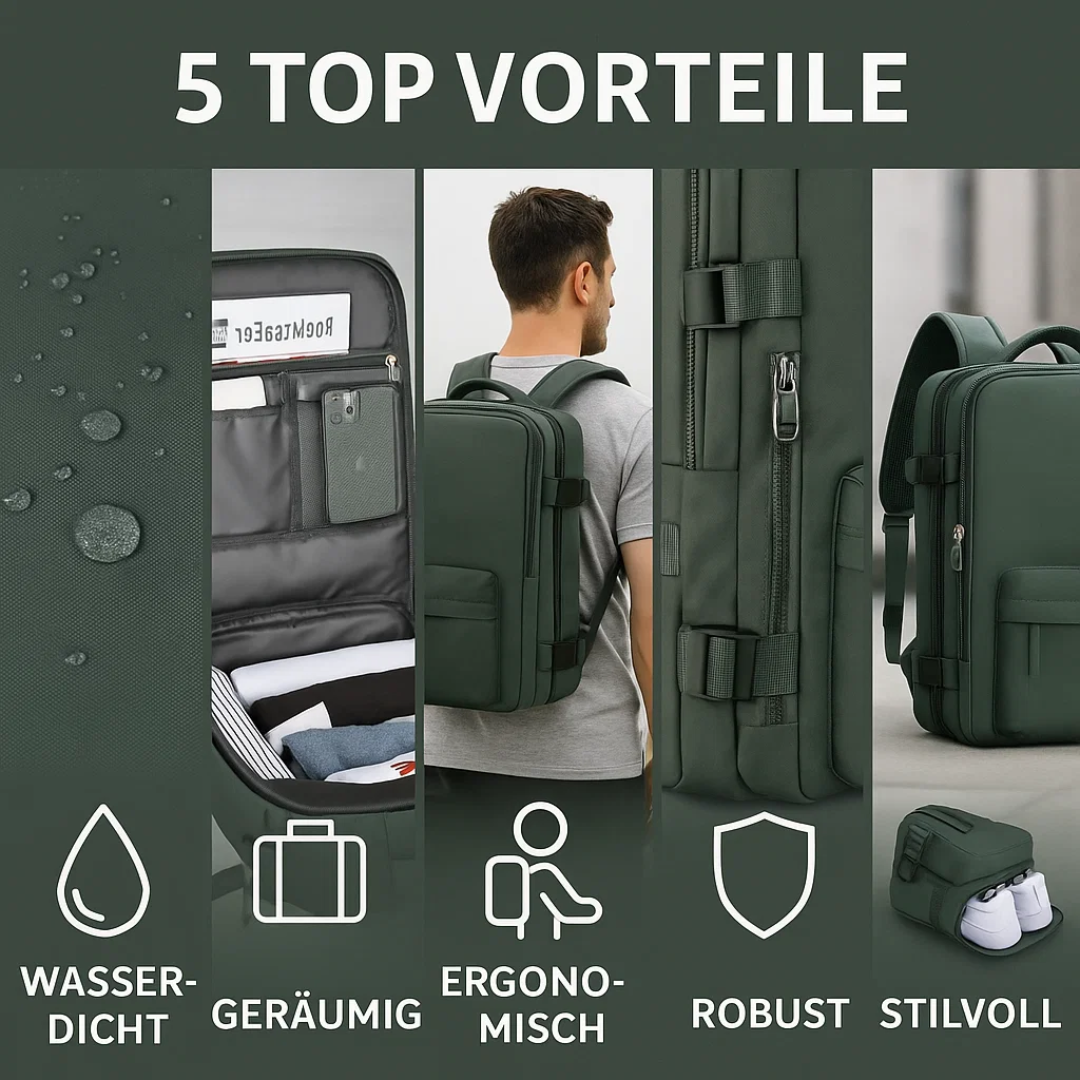 Damen Reiserucksack – wasserdichter Travel Rucksack für Frauen, vielseitiger Reiserucksack für unterwegs