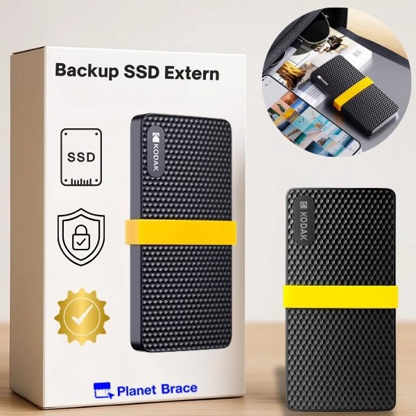 SSD di Backup Esterna – Unità Portatile & Sicura per la Protezione dei Dati