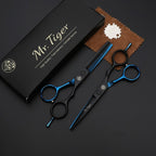 Professionelle Friseurschere zum Haare schneiden – Japanisches Haarschneide Set mit Effilierschere
