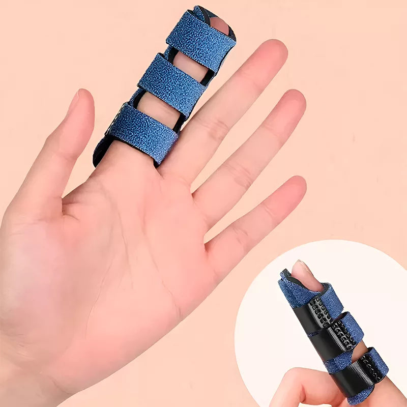 Attelle pour doigt à ressaut ajustable – support main-doigt type pharmacie confortable