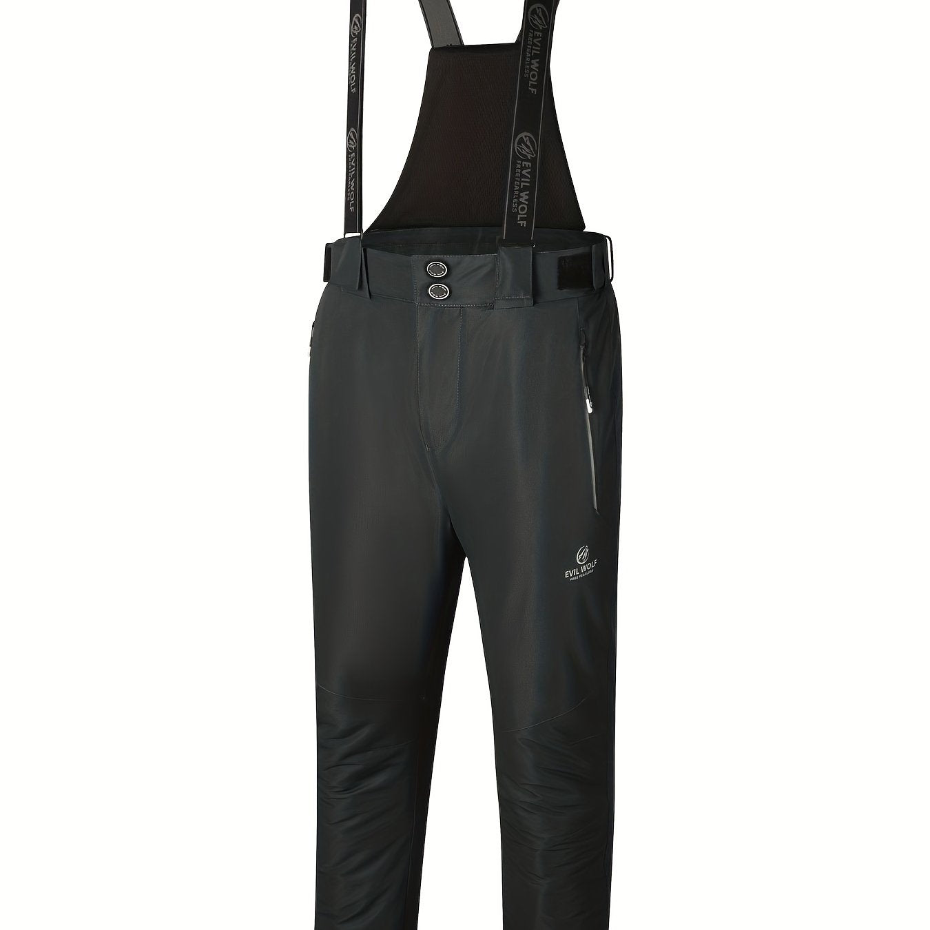 Herren Thermo-Skihose wasserdicht – Mit abnehmbaren Hosenträgern für Wintersport und Outdoor