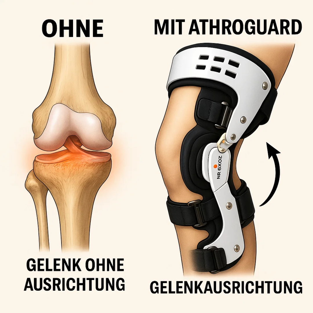 Knieschiene – entlastende Knieorthese bei Arthrose und Schmerzen, stabilisierende Schiene Kreuzbandriss