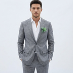 Men’s Tailored Two-Piece Linen Suit