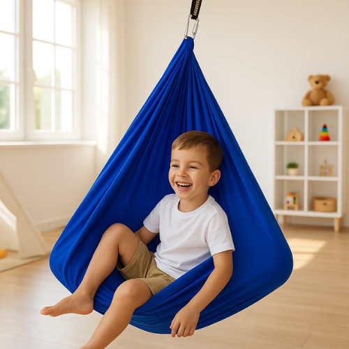 Altalena Sensoriale per Autismo – Amaca Terapeutica da Interno ed Esterno