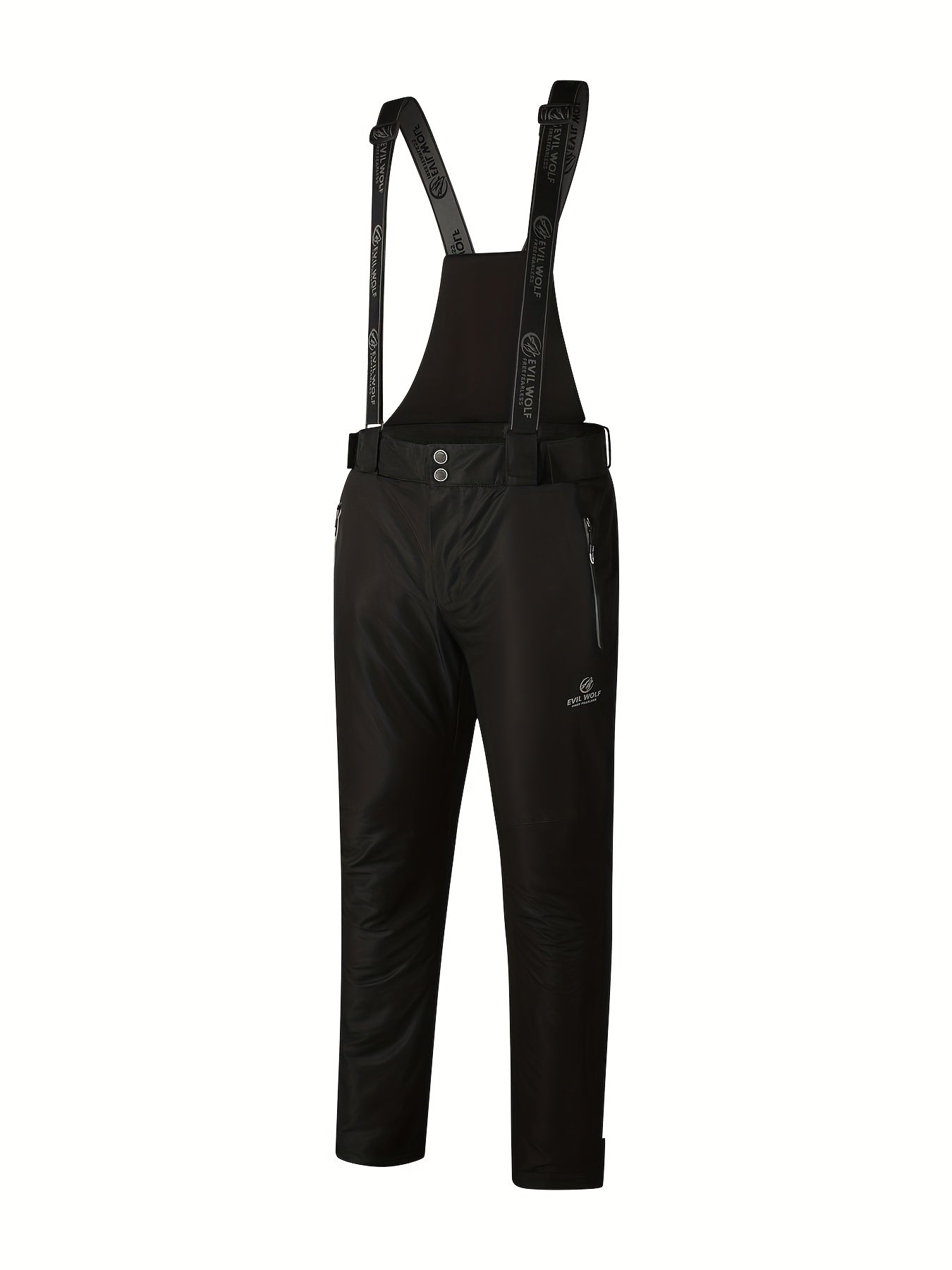 Herren Thermo-Skihose wasserdicht – Mit abnehmbaren Hosenträgern für Wintersport und Outdoor