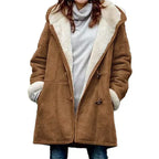 Hooded Cashmere Feel Coat | Soft, Warm & Timeless Design for Modern Women