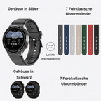 Smartwatch mit EKG und Blutdruck – medizinische Uhr mit EKG Funktion, Vorhofflimmern Smartwatch