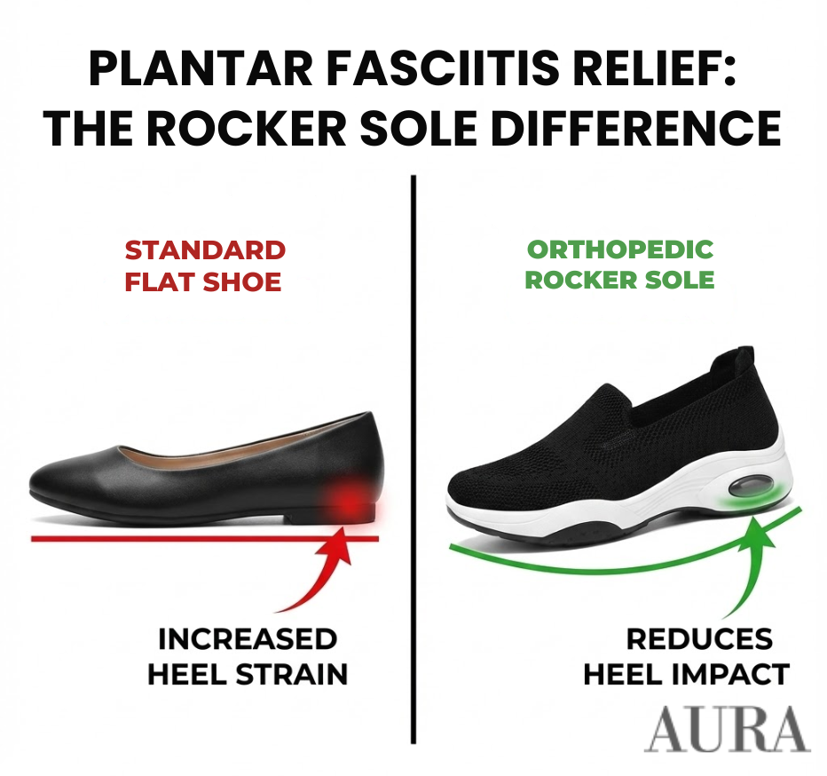 Plantar Fasciitis Slip On Comfortable Orthopedic Women Shoes