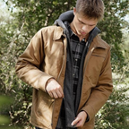 Mens Cotton Hooded Jacket
