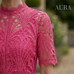 Lace Midi Dress With Sleeves