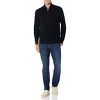Mens Half Zip Sweater - V-Neck Knit | Smart Casual Lightweight Jumper