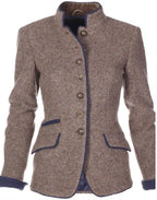 Women's Vintage Buttoned Winter Jacket | Tailored Fit, High Collar & Ideal for Cold Weather Outfits