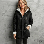 Hooded Cashmere Feel Coat | Soft, Warm & Timeless Design for Modern Women