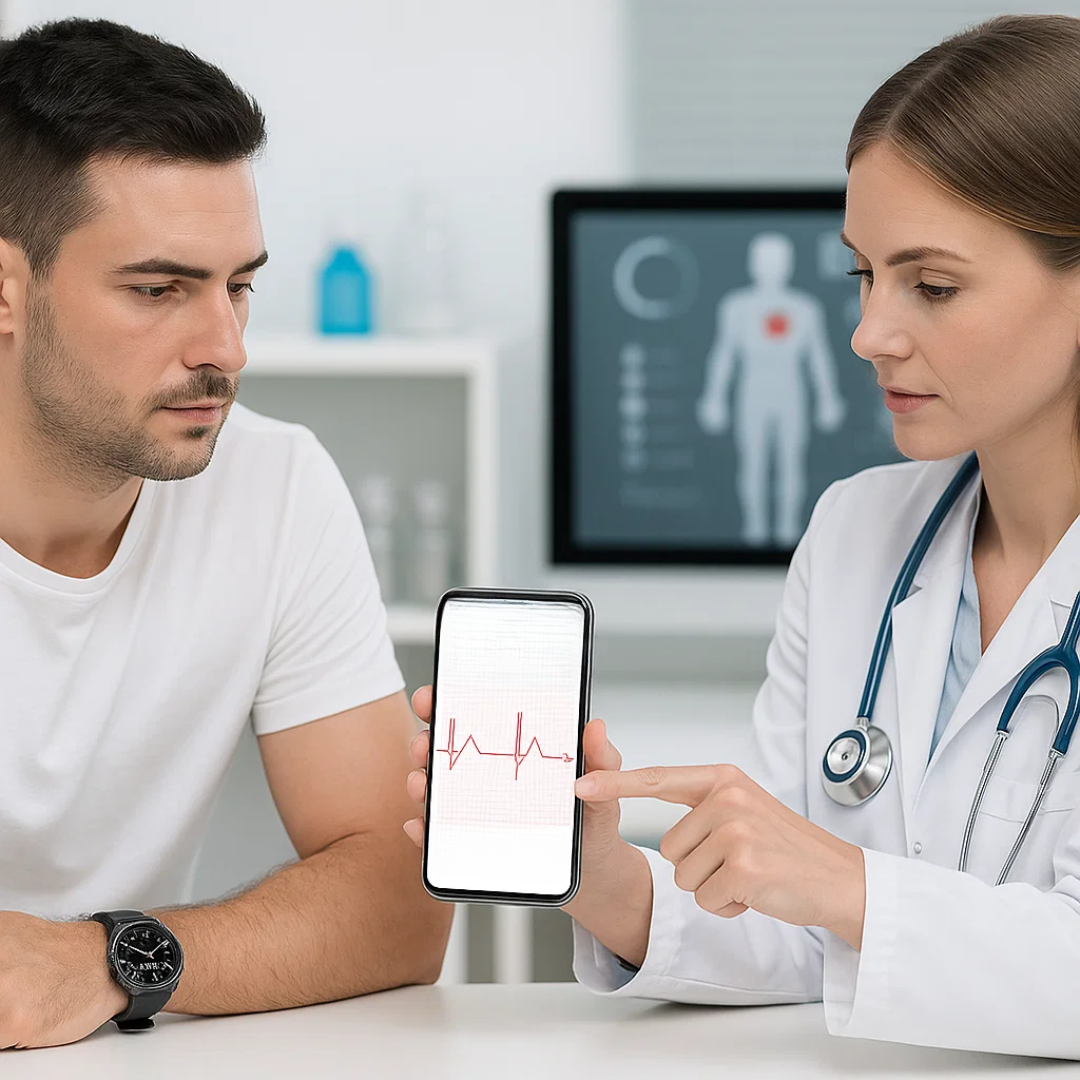 Smartwatch mit EKG und Blutdruck – medizinische Uhr mit EKG Funktion, Vorhofflimmern Smartwatch