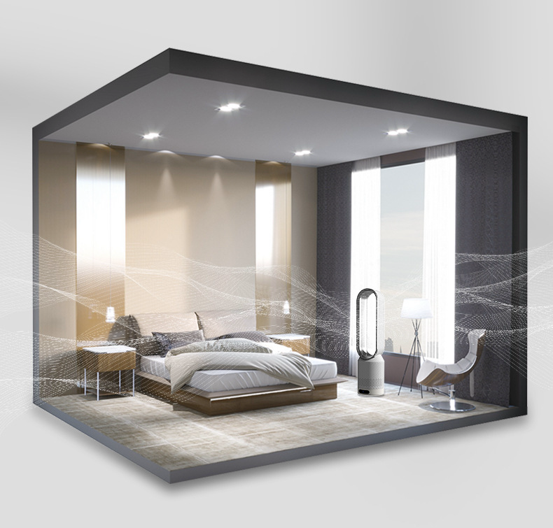 AirPure 3-in-1 Raffrescatore d'aria con purificatore d'aria, oscillazione e LED touch