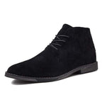 Ankle Boots - Lace Up Closure & Cushioned Ankle Support