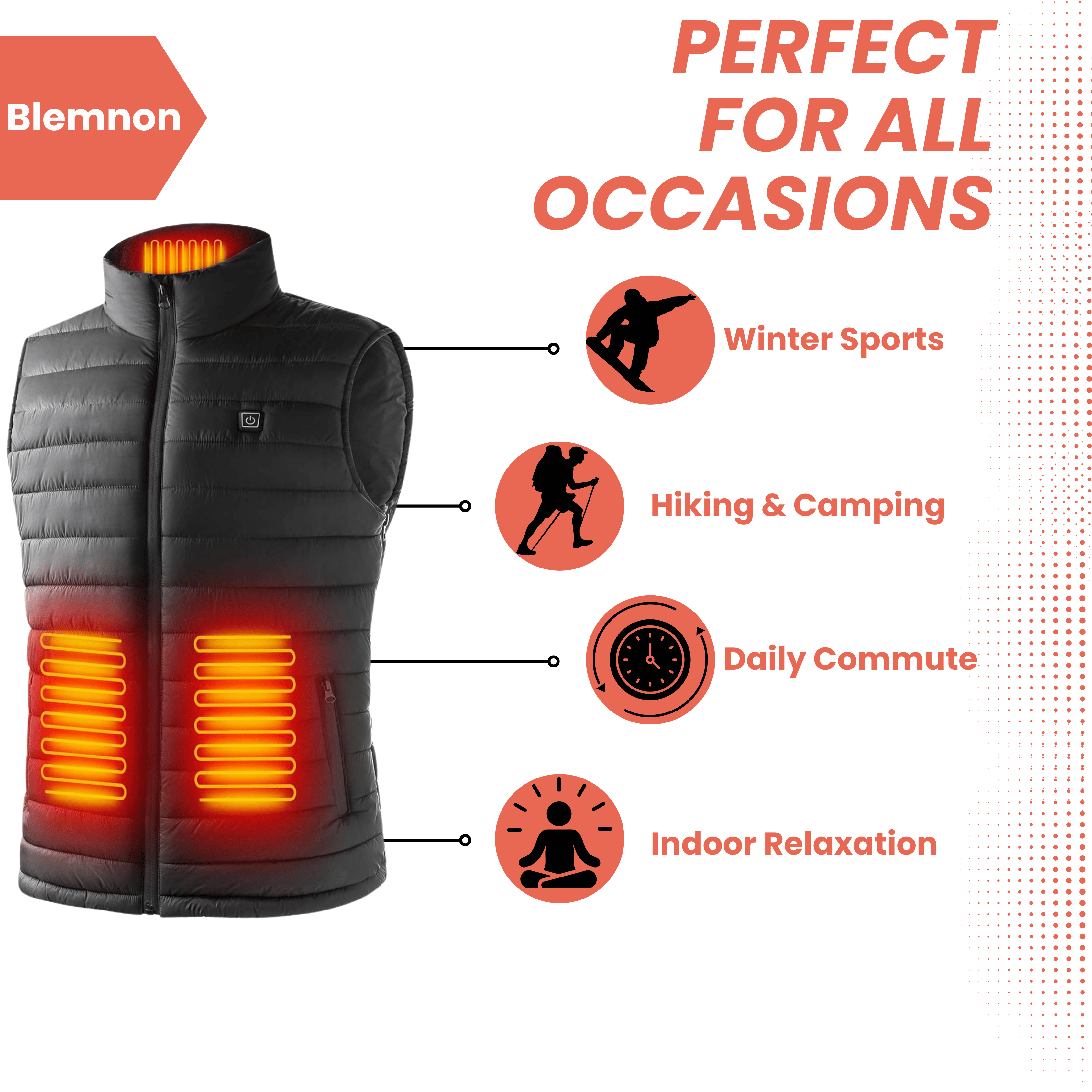 Gilet chauffant – Veste chauffante légère pour un confort ultime
