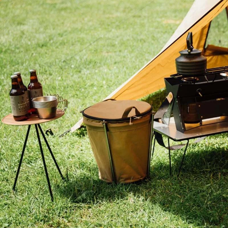 Camping Mülleimer mit Deckel – Faltbarer 20L Outdoor Abfallbehälter, wasserdicht & kompakt für Festivals