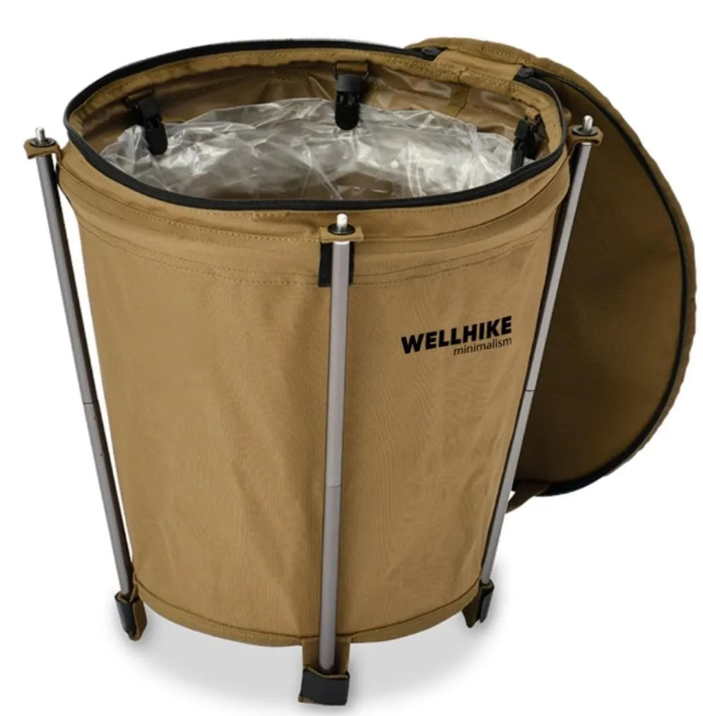 Camping Mülleimer mit Deckel – Faltbarer 20L Outdoor Abfallbehälter, wasserdicht & kompakt für Festivals
